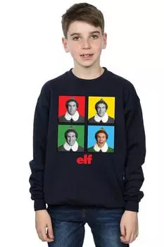 Толстовка «Четыре лица» Elf, темно-синий