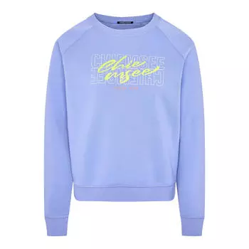 Толстовка Chiemsee из смесового хлопка с принтом, фиолетовый