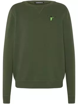 Толстовка CHIEMSEE, неоново-зеленый/темно-зеленый