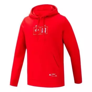 Толстовка china hoody printing casual sports red Adidas, красный