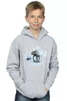 Толстовка Christmas AT-AT с оленями Star Wars, серый
