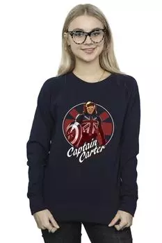 Толстовка «Что если капитан Картер» Marvel, темно-синий