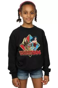 Толстовка «Чудо-женщина 84» спиной к спине DC Comics, черный