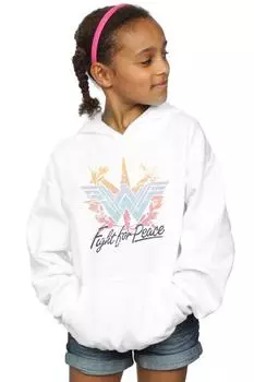 Толстовка «Чудо-женщина: Борьба за мир» DC Comics, белый
