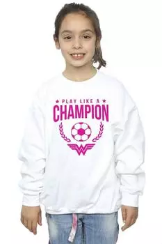 Толстовка «Чудо-женщина играет как чемпионка» DC Comics, белый