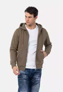 Толстовка Cipo & Baxx с удобным капюшоном, хаки