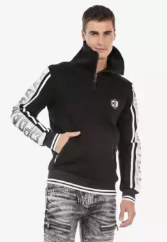 Толстовка Cipo & Baxx с высоким воротником, черный
