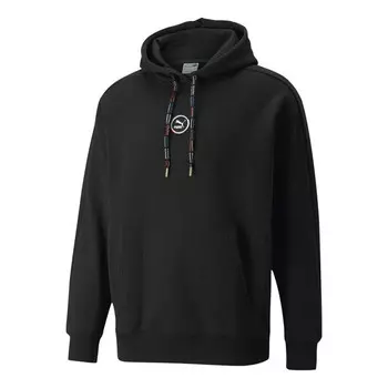 Толстовка circle logo hoodie 'black' Puma, черный