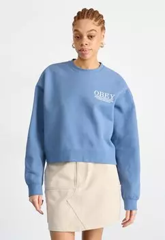 Толстовка CITIES CREW Obey Clothing, цвет coronet blue