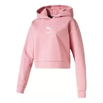 Толстовка classic logo hoodie 'pink' Puma, розовый