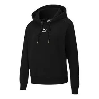 Толстовка classic oversized hoodie 'black' Puma, черный