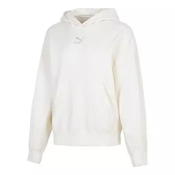 Толстовка classic oversized hoodie tr 'white grey' Puma, белый