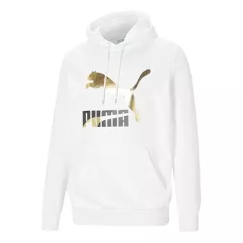 Толстовка classics bronzing logo printing sports white Puma, белый