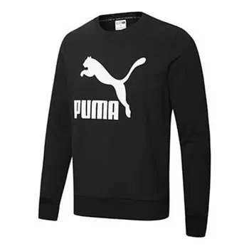 Толстовка classics casual printing round neck black Puma, черный