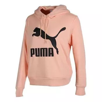 Толстовка classics logo hoodie Puma, розовый
