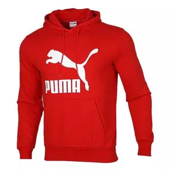 Толстовка classics logo hoodie 'red' Puma, красный