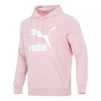 Толстовка classics logo printing pullover sports pink red Puma, розовый