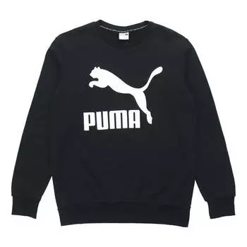 Толстовка classics logo sports fleece black Puma, черный