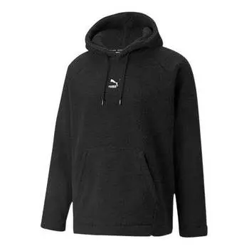Толстовка classics sherpa hoodie 'black' Puma, черный