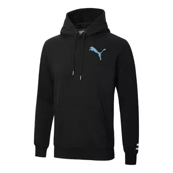 Толстовка claw pack hoodie 'black blue' Puma, черный