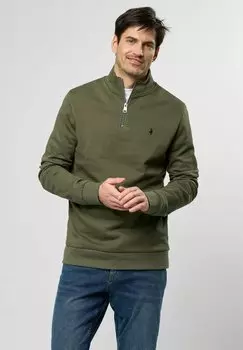 Толстовка CLEMENT HALF-ZIP MCS, зеленый