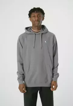 Толстовка Cleptomanicx с капюшоном "Hooded Embro Gull 2", классического дизайна, серый