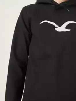 Толстовка Cleptomanicx с капюшоном "Mowe" с логотипом, синий