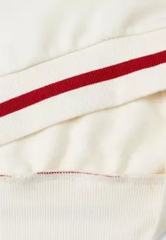 Толстовка CLOSED WITH HEM V-NECK AND CUFFS WATER PRINT United Colors of Benetton, кремовый