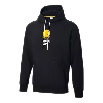 Толстовка club casual printing black Puma, черный