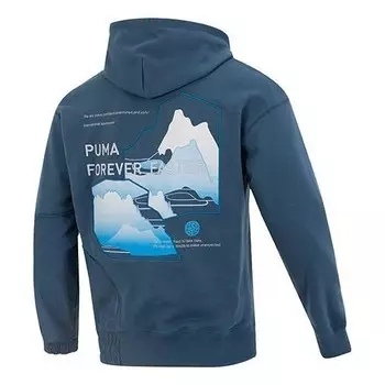 Толстовка cny bz zaozhi hoodie 'blue' Puma, синий
