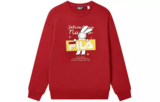 Толстовка CNY X Buer Rabbit унисекс красная Fila, красный