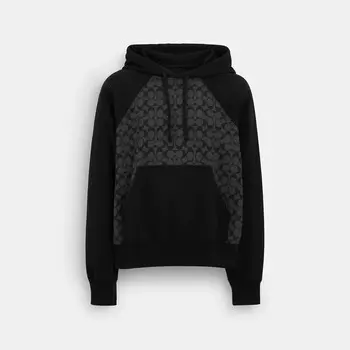 Толстовка Coach Outlet с фирменной надписью, цвет Charcoal Signature