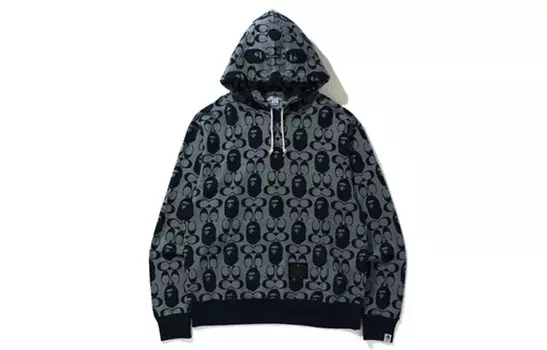 Толстовка Coach X для мужчин A Bathing Ape, черный/белый