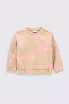 Толстовка Coccodrillo бежевый с цветочным принтом