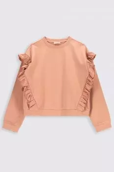 Толстовка Coccodrillo гладкий пудрово-розовый с воланами