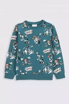 Толстовка Coccodrillo Looney Tunes, бирюзовый
