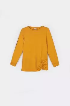 Толстовка Coccodrillo мед с декоративными полосками