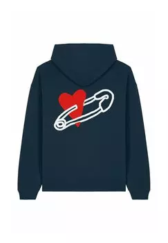 Толстовка COEUR PINS BACK EMBROIDERY UNISEX - Hoodie Mira Paris, темно-синий