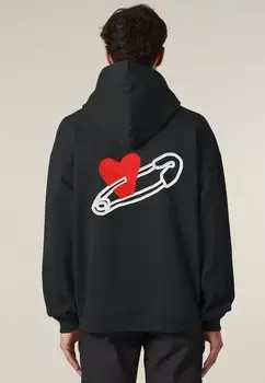 Толстовка COEUR PINS BACK EMBROIDERY UNISEX - Hoodie Mira Paris, черный