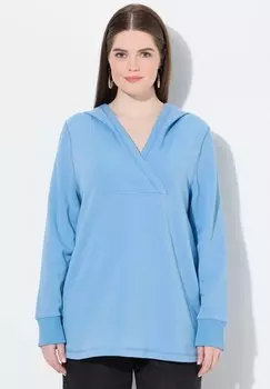 Толстовка COLLAR - Hoodie Ulla Popken, светло-голубой