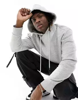 Толстовка COLLUSION серого меланжевого цвета