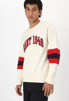 Толстовка COLORBLOCK SLEEVE UNISEX GANT, кремовый