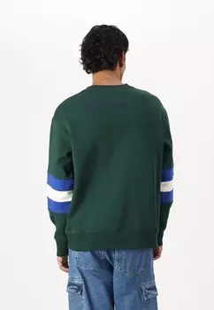Толстовка COLORBLOCK SLEEVE UNISEX GANT, темно-зеленый