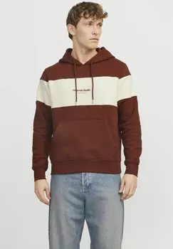 Толстовка COLOUR BLOCKING Jack & Jones, коричневый