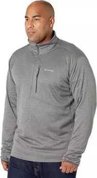 Толстовка Columbia Big & Tall Park View Fleece 1/2 Zip, цвет City Grey Heather