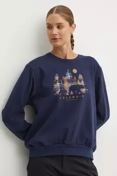 Толстовка Columbia Hart Mountain Crew, темно-синий