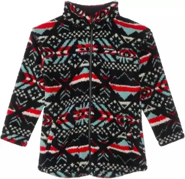 Толстовка Columbia Kids West Bend Full Zip, цвет Red Lily Checkered Peaks