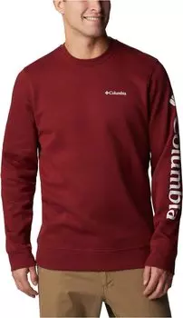 Толстовка Columbia TrekCrew, цвет Red Jasper/CSC Sleeve Logo