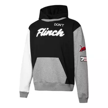 Толстовка combine embroidered pattern contrasting colors knit sports black Puma, черный
