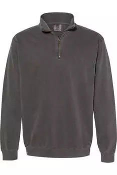 Толстовка Comfort Colors Garment-Dyed с застежкой-молнией на четверть длины, цвет pepper